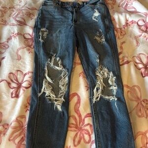 Hollister Medium-Dark Wash Straight Leg Pants